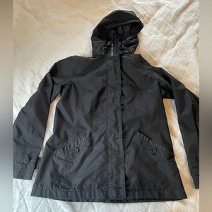 Lands' End Black Utility Jacket with Hood